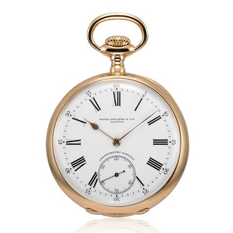 At Auction: Patek Philippe, Chronometro Gondolo pocket watch, 